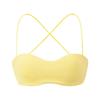 Sujetador de Espalda Bonito Estilo Europeo y Americano para Mujeres con Pecho Pequeño, Tirantes Finos Push-Up que se Pueden Mostrar, Tirantes de Tubo de Verano, Tirantes de Espalda Descubierta que se Pueden Usar por Fuera para Rodear el Pecho