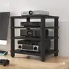 Gabinete de TV Simples Multifuncional Gabinete de Alto-falante Suporte para Amplificador Pés Suporte AV Rack com Amortecimento de Vibração Suporte hifi CD