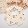 Babeiro de gaze plissada de seis camadas para meninos e meninas, fofo, desenho animado, macio, absorvente, toalha anti-cuspir leite para recém-nascidos