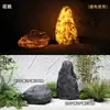Piedra Translúcida Árbol de Abedul Simulado Bambú Translúcido Pila de Fuego Decoración de Hotel Cafetería Artefacto de Paisajismo Piedra Translúcida de Lujo