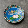 Atacado do Fabricante Porta-copos Esmaltados Cloisonné para Xícara de Chá Kung Fu, Porta-copos para Cerimônia do Chá, Tapetes de Chá de Cobre Esmaltado, Almofadas de Isolamento Térmico, Acessórios