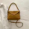 Bolsa tote de luxo de alta qualidade para mulheres, novo modelo de inverno 2025, grande capacidade, bolsa versátil de ombro e transversal vintage