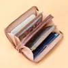 2025 Nueva Cartera Larga para Mujer Moda Japonesa y Coreana Gran Capacidad Bolso de Mano con Doble Cremallera Billetera para Monedas de Estudiante Bolso para Teléfono Móvil