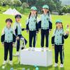 Estilo Britânico Novo Jardim de Infância Roupas de Jardim Primavera e Outono Conjunto de Três Peças Roupas de Baseball Infantil Roupas para Aula de Esportes Uniforme de Escola Primária