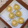Loja de Ouro Mesmo Estilo Ouro Areia Ponto Dourado Bússola de Diamante Pingente Moda Cravejado Zircônia Cadeia de Suéter Pingente de Cadeado da Fortuna Oito Tesouros Auspiciosos