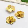 Acessórios de joias DIY cobre fundido Flor tridimensional montada à mão Acessórios de cocar de grampo retro de cabelo de flor tridimensional acessórios de vestuário