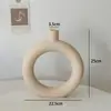 Vaso Melamina Estilo Nórdico Ins em Forma de Leque Decoração de Casa Sala de Estar Entrada Artesanato Decoração Forma Geométrica Tridimensional