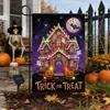 Nueva bandera de jardín LED de Halloween transfronteriza decoración de fiesta banner de bandera de jardín personalizado telón de fondo exterior festivo