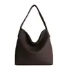 Bolsa Tote Macia Estilo Coreano Retrô para Mulheres 2025 Nova Casual Grande Capacidade Versátil High-End Bolsa de Ombro Único Axila