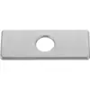 Placa Base para Grifo de Acero Inoxidable 304 Panel Decorativo de Panel Único para Baño Cocina Grifo Monomando Caliente y Frío 6 pulgadas Cuatro Vías para Lavabo