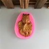 3 Moldes de Silicona de Pez Carpa del Día de Año Nuevo Herramientas Decorativas para Hornear Pastel de Azúcar Plegable Hecho a Mano Chocolate