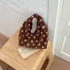 Bolso de Lona de Lunares Bolso de Hombro Doble Cara para Mujer Nuevo Estilo 2026 Bolso Tote Relajado y Amplio de Gran Capacidad para Viajes Diarios