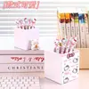 Nuevo Portalápices de Hello Kitty, Sencillo y Lindo, Amigable para Estudiantes, Papelería de Escritorio Estilo Ins, Contenedor de Almacenamiento para Brochas de Maquillaje
