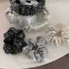Dongdaemun Coletero de Satén Brillante Banda para el Cabello Alta Elasticidad Elegante Liga para el Cabello para Mujeres