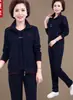 Ropa de Primavera y Otoño para Madre Traje Deportivo para Mediana Edad y Ancianos Chaqueta Estilo Nuevo 2020 para Mujer Talla Grande Top de Mediana Edad Conjunto de Tres Piezas