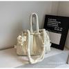 Bolso Cubo Casual de Gran Capacidad Coreano 2026 Nuevo Elegante Nicho Bolsa Nube Bolso de Mano de Tela Bolso de Hombro Cruzado