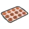 Juego de Moldes de Silicona para Pastel para Hornear en Casa, Moldes para Muffins de 6 y 12 Tazas, Charola Cuadrada para Hornear, Fácil de Desmoldar, Alto Valor Estético