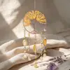 Pingente Árvore da Vida de Cristal Envolto à Mão Decoração de Janela de Sala de Estar Ornamento Estilo Caça-Sonhos