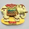 Xishuangbanna Jixiang Valle del Elefante Salvaje Jardín Botánico Atracciones Especiales Pegatinas para Refrigerador Artesanías de Resina Souvenirs Turísticos