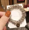 Coreia do Sul Dongdaemun Anel de Cabelo de Pérola Celebridade da Internet Nova Pulseira Elástico Prendedor de Cabelo Feminino Acessórios de Cabelo Adorno de Cabeça Joia de Bola