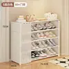 Zapatero A Prueba de Polvo Alquiler Multicapa Entrada Hogar Gabinete de Zapatos Estante de Almacenamiento Dormitorio Habitación Simple Solución de Almacenamiento