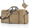 Bolsa de Viaje, Gran Capacidad, Bolsa de Equipaje Plegable, Compartimento para Zapatos, Bolso de Mano Cruzado de un Solo Hombro para Fitness y Viaje, Bolsa de Gimnasio