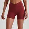 Pantalones Cortos de Yoga de Cintura Alta Transfronterizos Europeos y Americanos, Pantalones Deportivos Ajustados para Mujer que Realzan los Glúteos de Melocotón, Venta al por Mayor