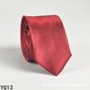 Corbata de color liso para hombre, estilo coreano, informal, de 5 cm, de seda, estrecha, para boda, negocios, ejecutivos, venta al por mayor
