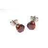 Cruz-border 316L aço inoxidável de seis garras Rodada 3A cor zircão brincos moda simples brincos de diamante atacado