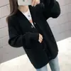 Suéter Versátil de Color Sólido Estilo Universitario Coreano para Mujer Ropa de Abrigo Primavera y Otoño Nuevo Aspecto Holgado Adelgazante Cárdigan de Punto Pequeño Fresco