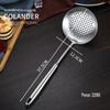 201 aço inoxidável espátula utensílios domésticos de cozinha prato de cozinha espátula cabo longo colher de sopa engrossada Colander jogo de espátula de fritura