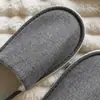Pantuflas Desechables de Algodón y Lino con Suela Gruesa para Uso en Casa, Específicas para Hoteles, al por Mayor para Casas de Huéspedes, Salones de Belleza, Transpirables y Antideslizantes