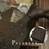 Gravata Marrom Retrô Listrada com Flores Estilo Coreano Amarrada à Mão para Homens Britânica 8cm Formal Anfitrião Negócios Casamento Noivo