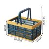 Cesta de armazenamento dobrável portátil cesta de compras de supermercado cesta de plástico piquenique ao ar livre economia de espaço no porta-malas do carro
