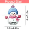 Adornos Colgantes Planos Acrílicos de Muñeco de Nieve Personalizados Transfronterizos para Fiesta Familiar Decoración de Árbol de Navidad Colgantes
