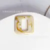 32x 32mm Halo quadrado oco resina acrílico DIY pingente brincos feitos à mão material para mala bolsa acessórios