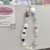 Lanyard de verano para teléfono móvil, colgante fresco estilo ins, colgante de cuentas, cadena de teléfono con cámara ccd, cadena