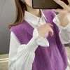Nuevo chaleco de moda para mujer 2026, cárdigan de punto, chaleco elegante de corte holgado para primavera y otoño, rejuvenecedor y versátil