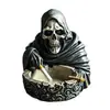Fabricante Personalizado Caveira Ceifador do Mal Ornamentos Cinzeiro de Resina Decoração de Atmosfera de Halloween para Casa Desktop