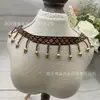 Fita Flor de Coração Pequena 4cm com Miçangas Coloridas, Estilo Étnico Vintage Franja de Tassel Colorida Feita à Mão Fita de Poliéster