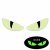 Ojo de gato tridimensional luminoso colorido Motocicleta Ojo de gato de diablito luminoso Ojo mágico Modificación Calcomanía de ojo de demonio tridimensional para comercio exterior