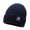 Gorro de Invierno para Hombre con Forro de Felpa, Engrosado para Calidez, Gorro de Punto a Prueba de Frío para Ciclismo al Aire Libre, Gorro Frío Transfronterizo, Gorro de Lana Peluda