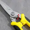 Tijeras para canaletas de acero inoxidable para fabricantes Tijeras profesionales para electricistas Tijeras para alambre recto y hierro fino Tijeras industriales para electrónica