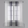 Venta Directa de Fábrica de Mosquiteros Impresos Estilo Americano, Color Degradado, Cortinas Terminadas para Comercio Exterior, Cortinas Transparentes, Estilo Americano