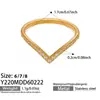 Misterio y Elegancia: Diseño de Nicho Anillo de Acero Inoxidable Negro y Blanco con Circonita Colgante de Cruz Juego de Anillos Multicapa en Forma de V