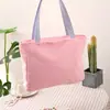 Bolsa de lona Sanrio, bolso de hombro para ir al trabajo, bolsa tote engrosada y ensanchada, bolsa de compras portátil, bolsa de dibujos animados linda