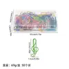 Clips de Papel de Dibujos Animados Coloridos con Forma Creativa, Clips de Papel Embalados Transfronterizos, Papelería de Oficina, Precio Mayorista de Fábrica