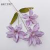 Simulación de 3 Arreglos Florales Pequeños de Lirio para Boda Arreglo Floral para el Camino de Boda Decoración Floral Utilería para Fotografía Flor Artificial Comercio Exterior