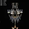 Adereços de Casamento Suporte de Flor de Gelo de Cristal Decoração da Mesa Principal Suporte de Flores para Mesa do Salão de Casamento Vaso Europeu Ornamentos de Ferro