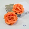 Flor de rosa simulação com borda enrolada 12cm rosa flor de casamento material parede de flores caixa de flores conjunto de projeto arranjo de flores para bonsai DIY